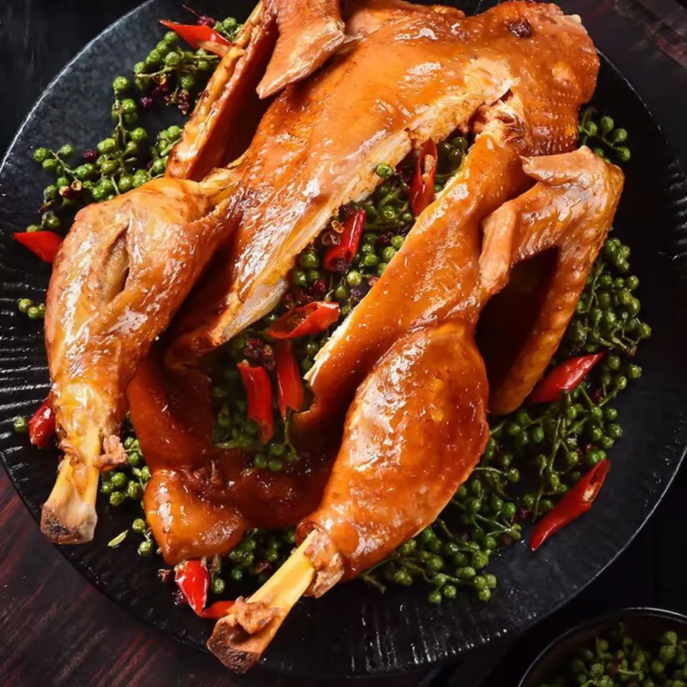 饼饼侠-Chinese-Restaurant-Sichuan-Peppercorn-Braised-Duck-San-Jose Braised duck with Sichuan peppercorn and chili at Jianbing Man (饼饼侠), a Chinese Restaurant in San Jose